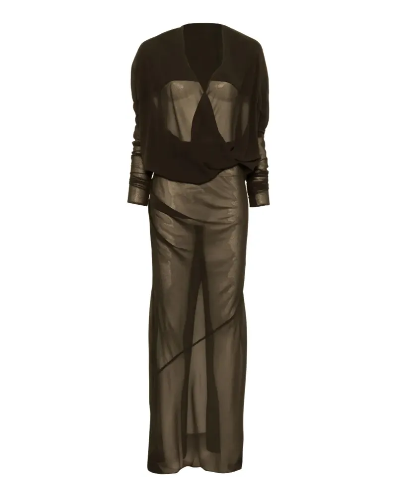 Entire Studios long-sleeves maxi dress - Braun Braun