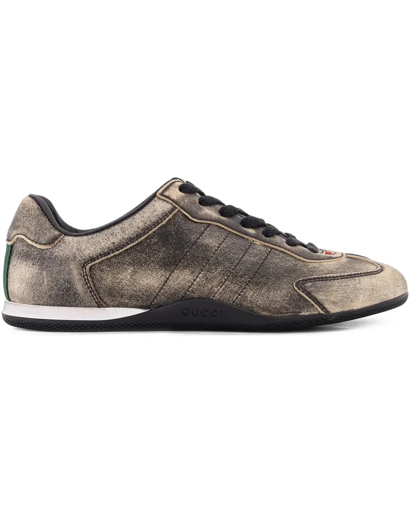Gucci Web Sneakers mit Logo - Braun Braun