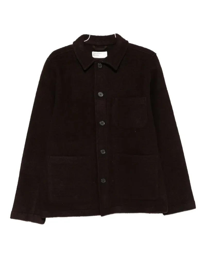Universal Works button-down patch-pocket jacket - Braun Braun