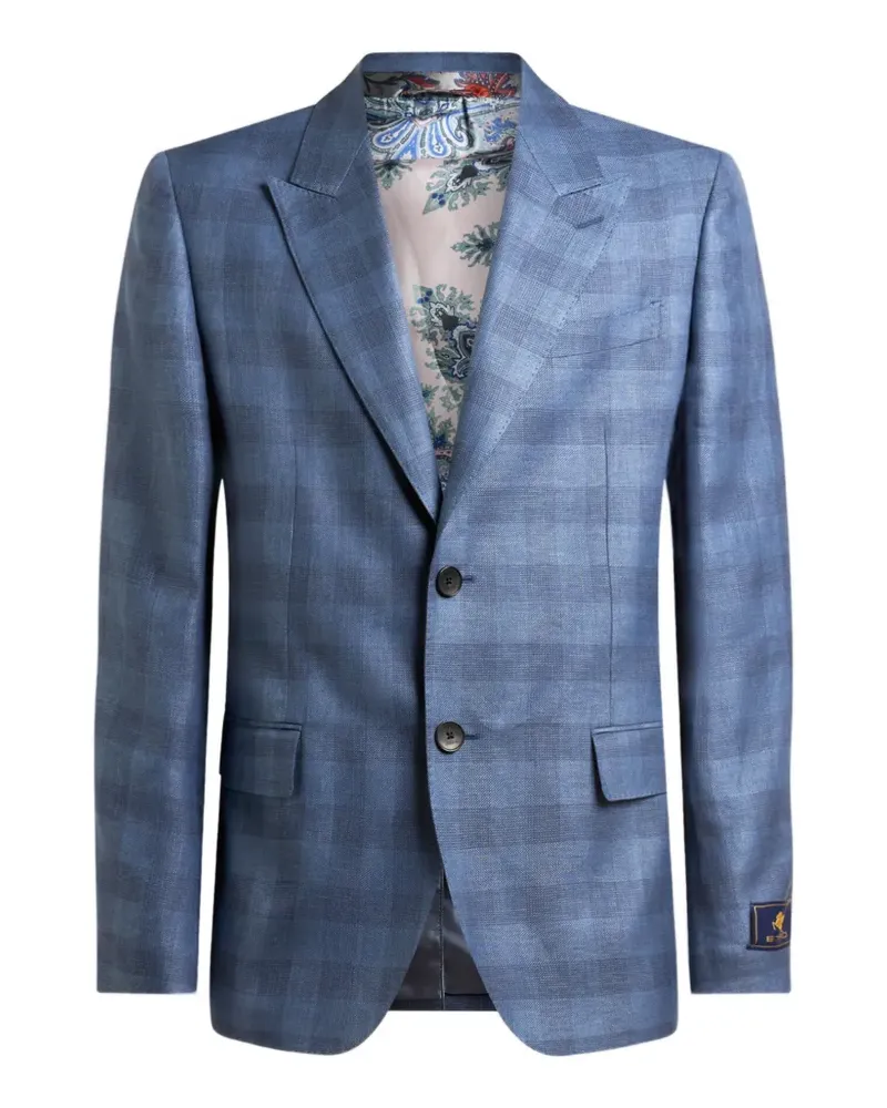 Etro Kariertes Sakko - Blau Blau
