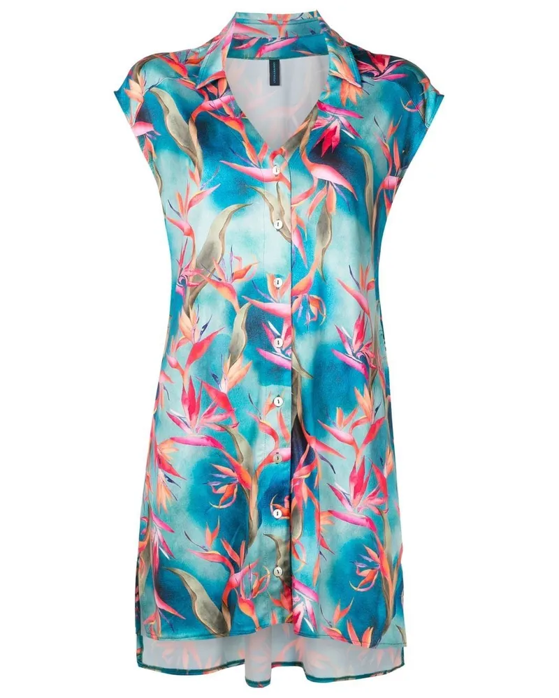 Lygia & Nanny Kleid mit Jamile-Print - Blau Blau