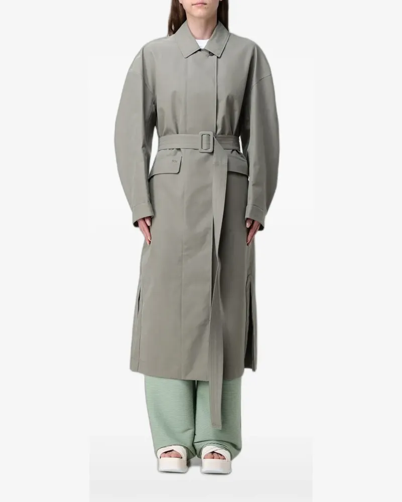 Max Mara belted single-breasted trench coat - Grau Grau