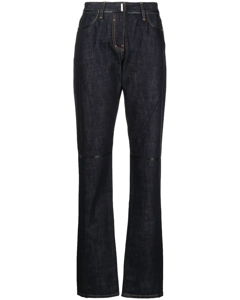 Givenchy Tief sitzende Schlagjeans - Blau Blau