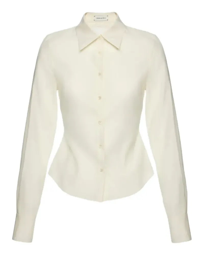 Magda Butrym fitted long-sleeve shirt - Nude Nude