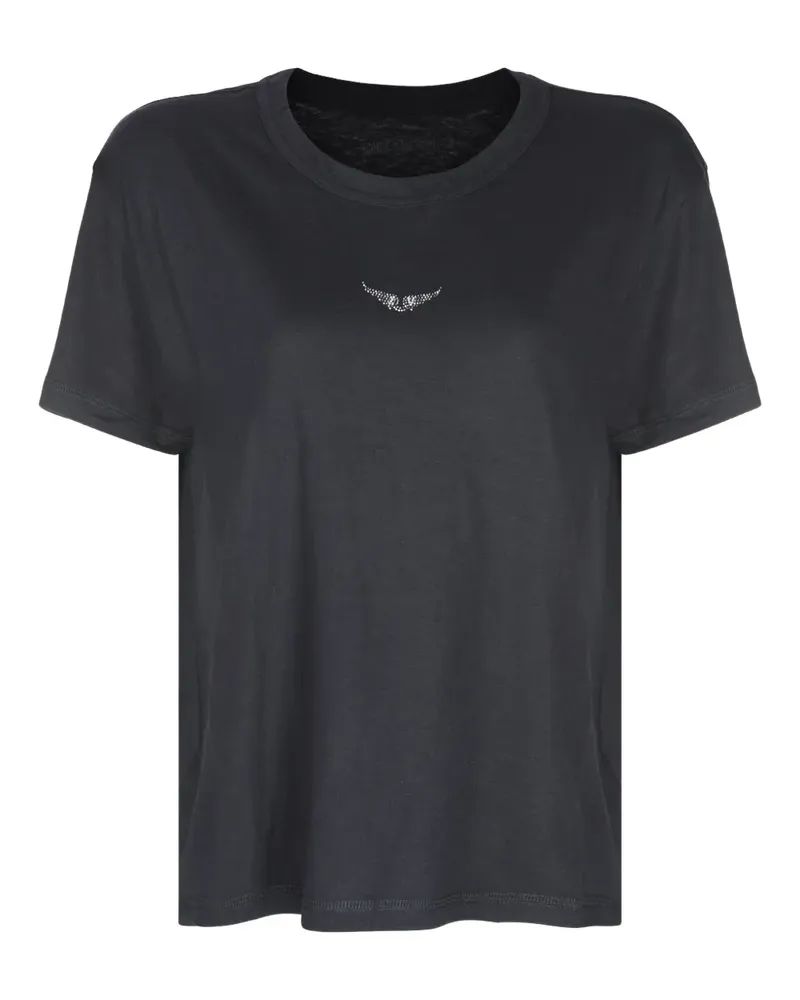 Zadig & Voltaire T-Shirt mit Kristallen - Schwarz Schwarz
