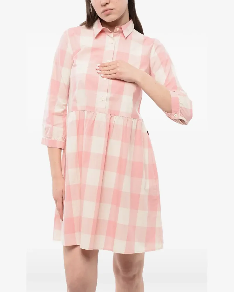 Woolrich Kariertes Minikleid - Rosa Rosa
