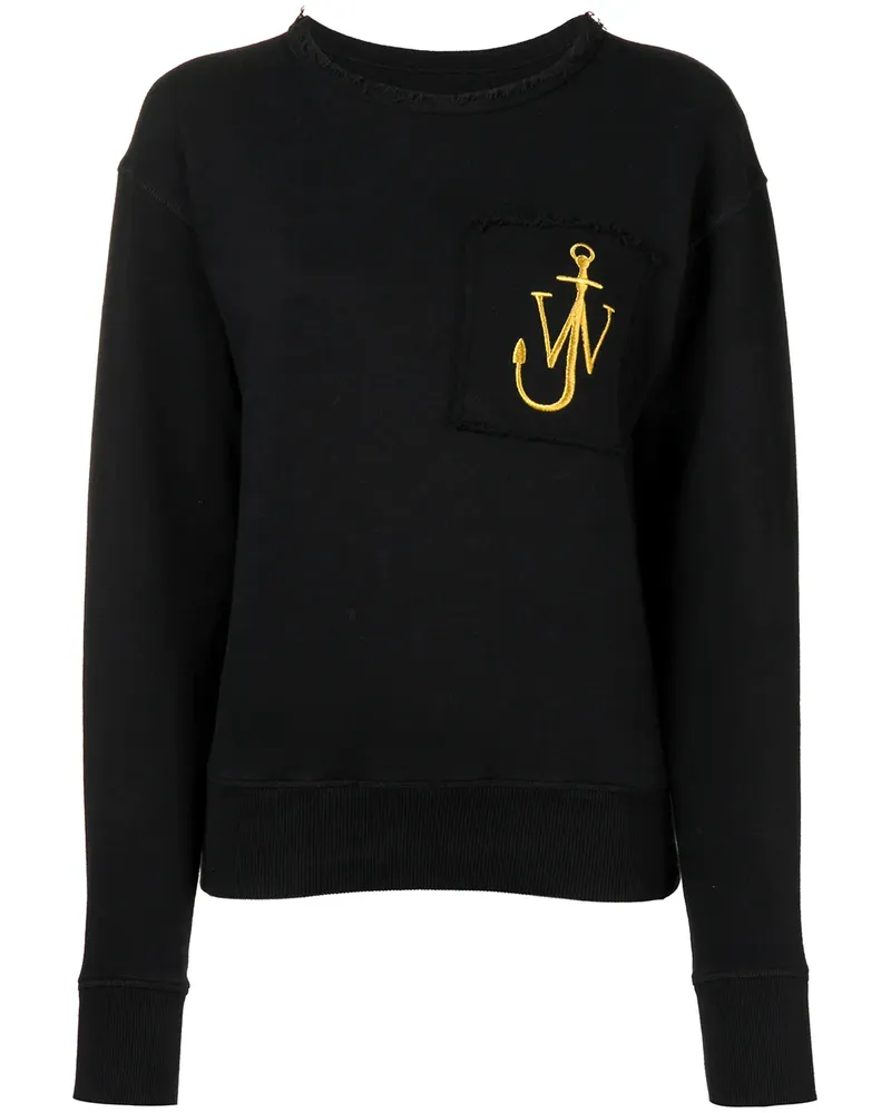 J.W.Anderson Sweatshirt mit Logo-Stickerei - Schwarz Schwarz