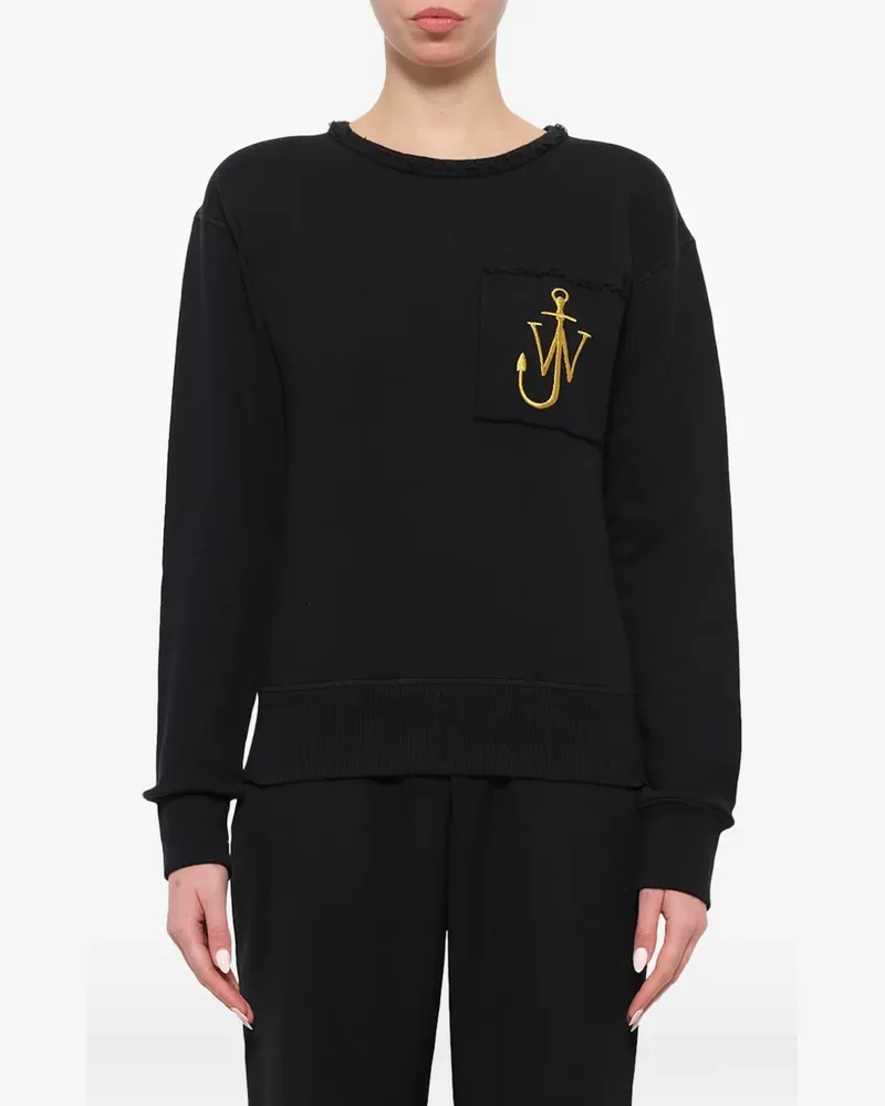 J.W.Anderson Sweatshirt mit Logo-Stickerei - Schwarz Schwarz