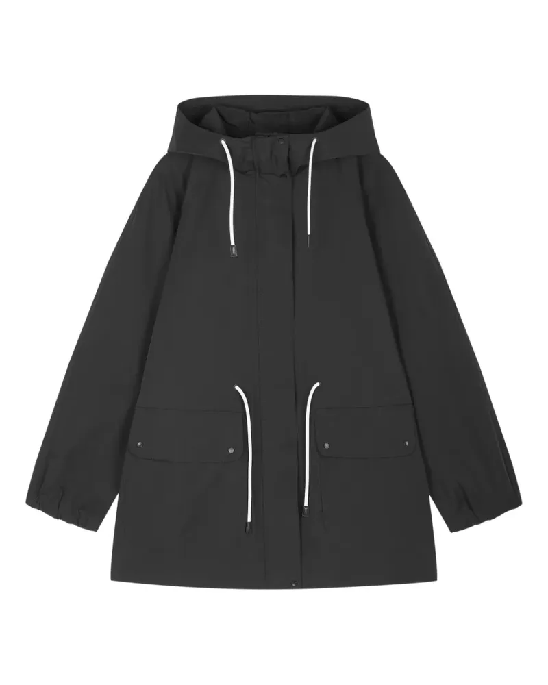 JNBY Trenchcoat mit Raglanärmeln und Kordelzug - Schwarz Schwarz