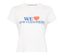 T-Shirt mit "We Love Our Customers"-Print