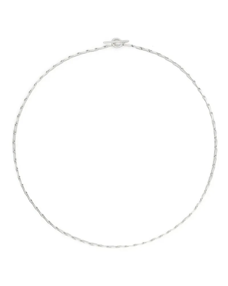 ALL BLUES Fold Halskette mit Glanzoptik - Silber Silber