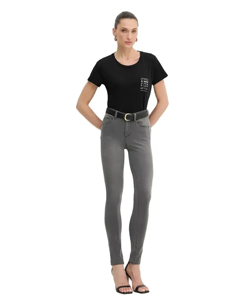Liu Jo Halbhohe Skinny-Hose - Grau Grau
