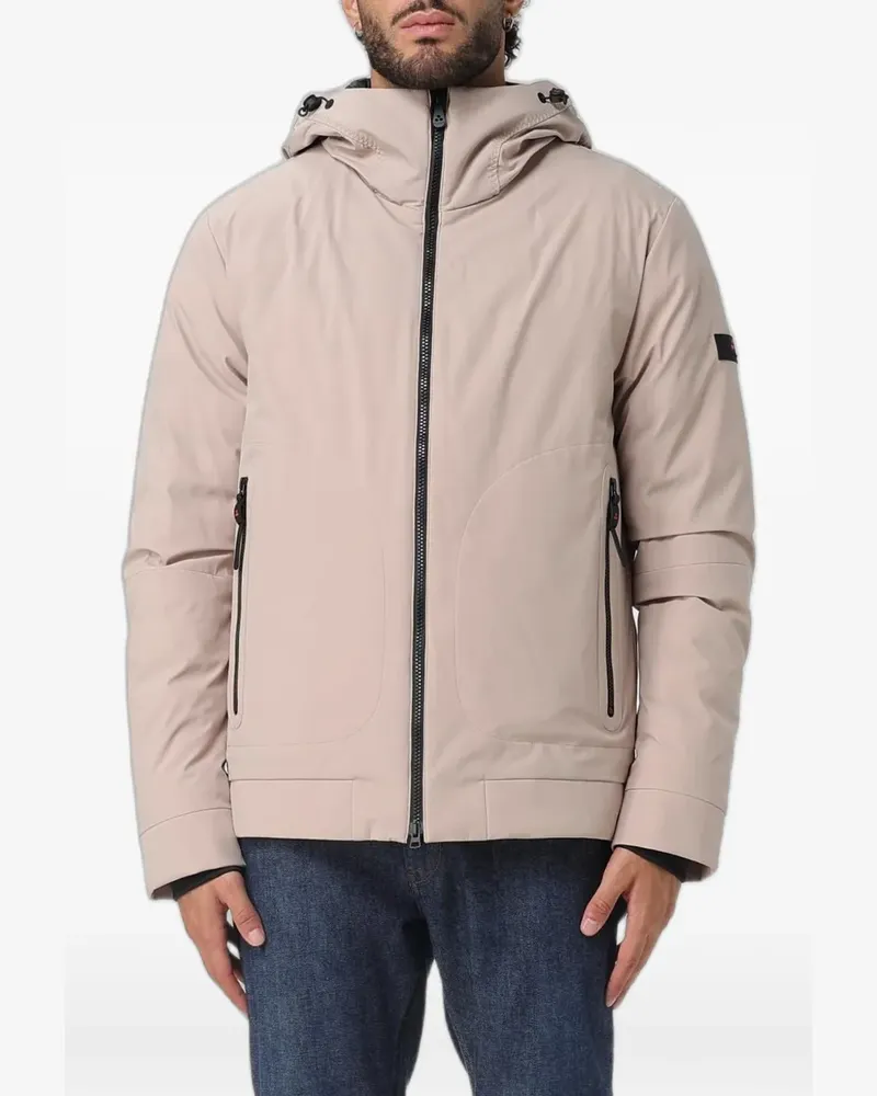 Peuterey hooded zip-up jacket - Nude Nude