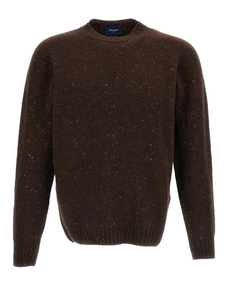Drumohr  Pullover mit Rundhalsausschnitt - Braun Braun