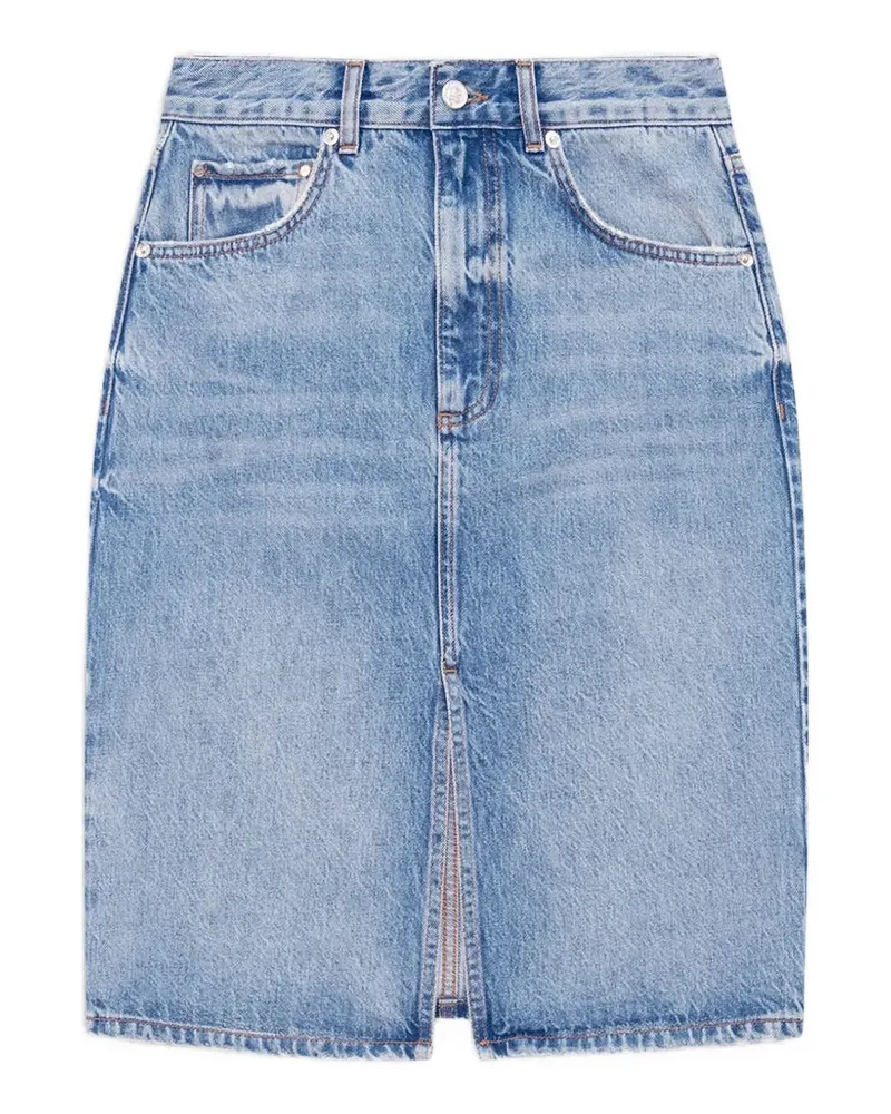 Anine Bing Jamey Midirock mit Schlitz - Blau Blau