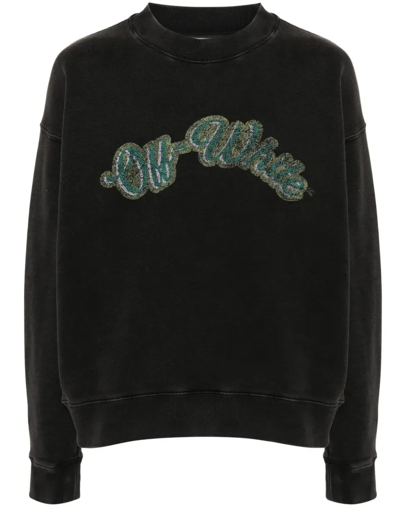 OFF-WHITE Sweatshirt mit Bacchus-Print - Schwarz Schwarz