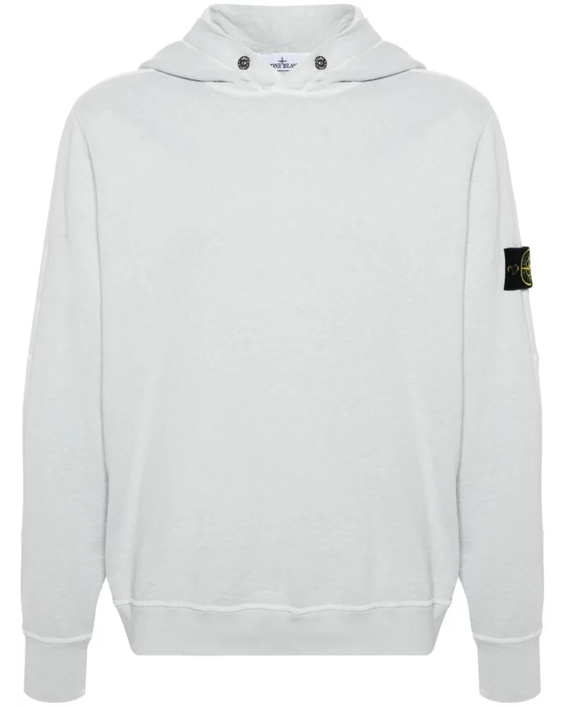 Stone Island Hoodie mit Kompass-Patch Blau