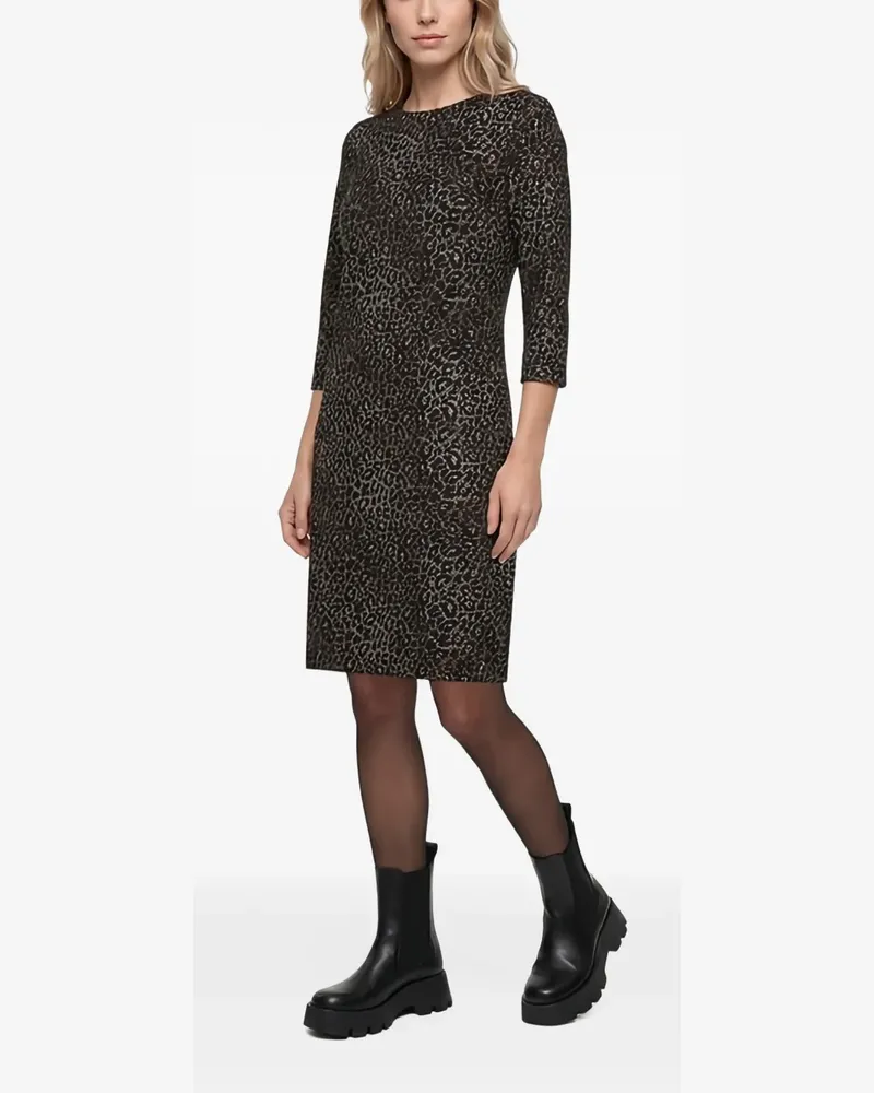 Betty Barclay leopard-print mini dress - Schwarz Schwarz