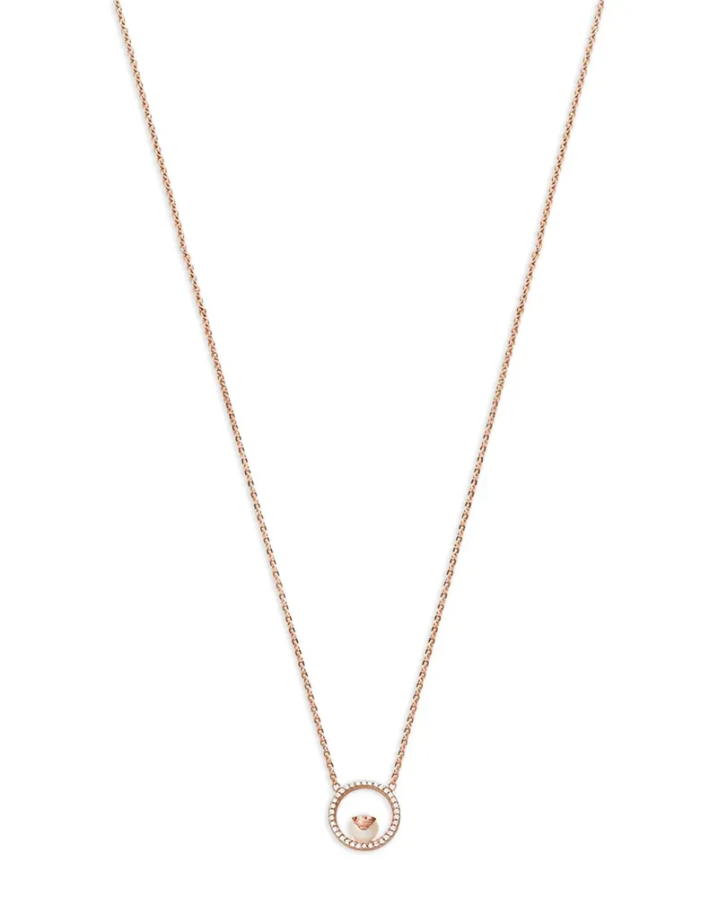 Emporio Armani circle-pendant necklace - Gold Gold