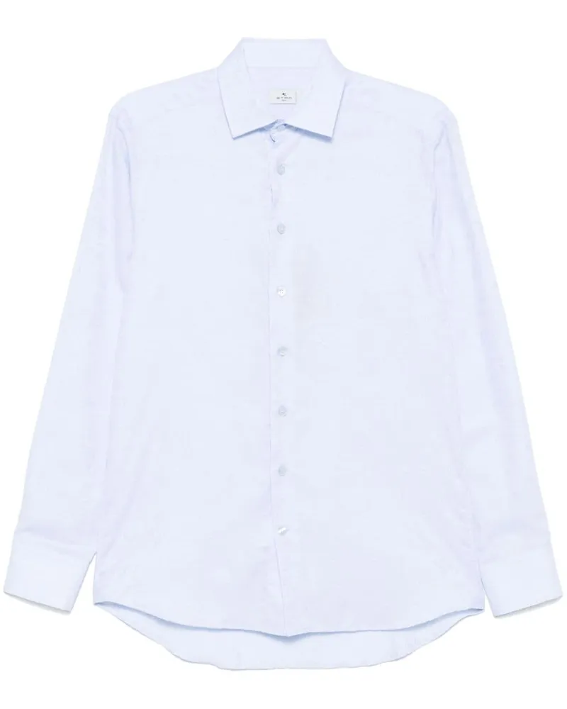 Etro Jacquard-Hemd mit Paisleymuster - Blau Blau
