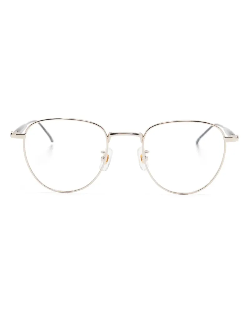 Montblanc Brille mit ovalem Gestell - Schwarz Schwarz