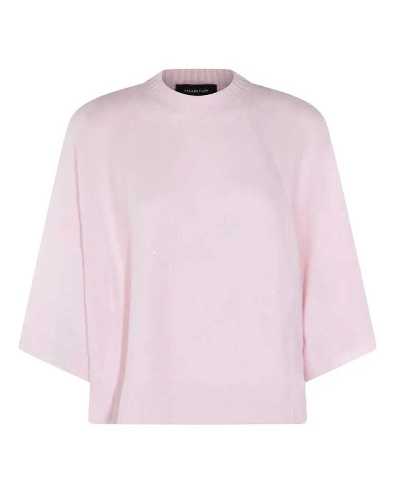 Fabiana Filippi Kurzärmeliger Pullover - Rosa Rosa