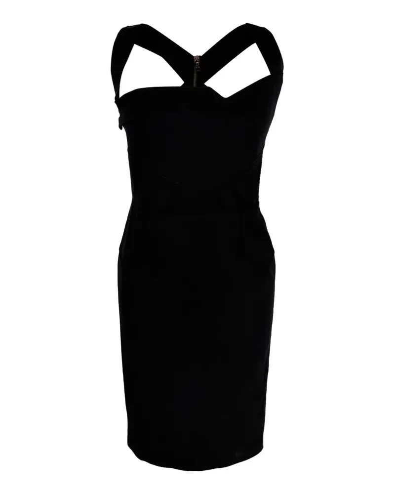 Roland Mouret Square-neck dress - Schwarz Schwarz