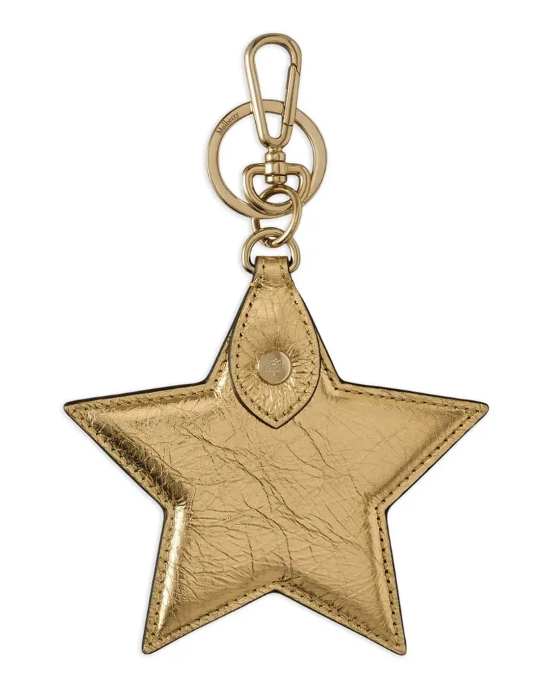 Mulberry Star keyring - Gold Gold