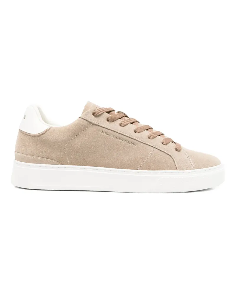 Crime Blade beige suede sneakers - Nude Nude