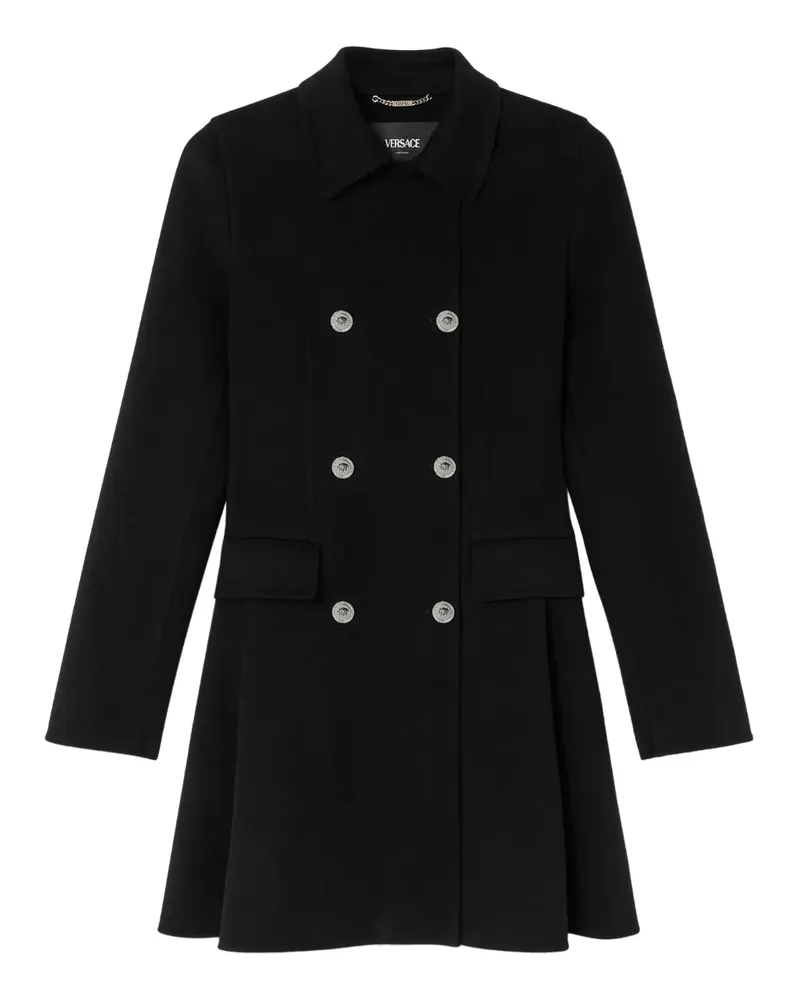Versace double-breasted coat - Schwarz Schwarz