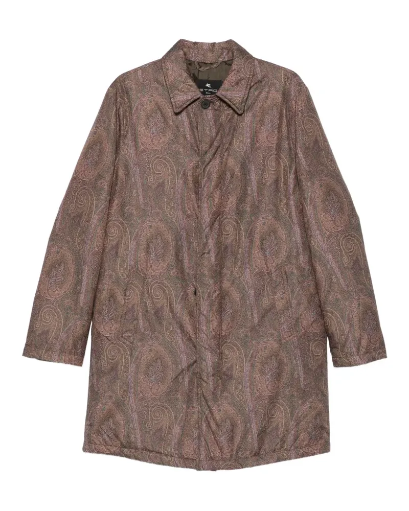Etro Mantel mit Paisley-Print - Braun Braun
