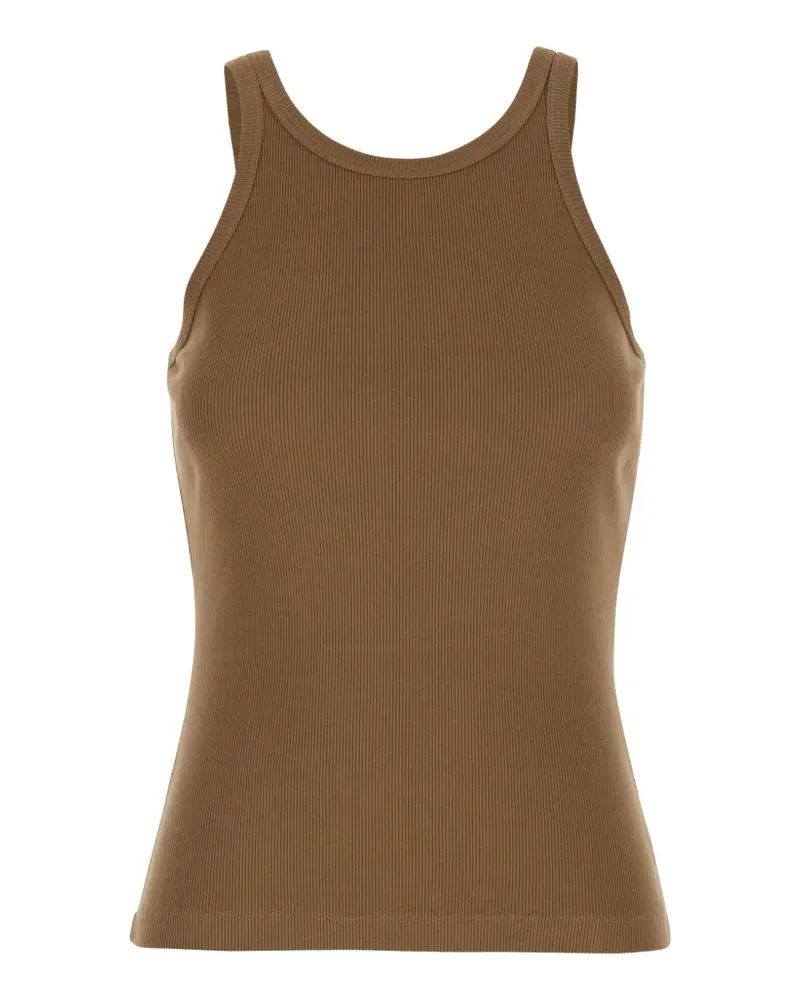 Jucca ribbed top - Braun Braun