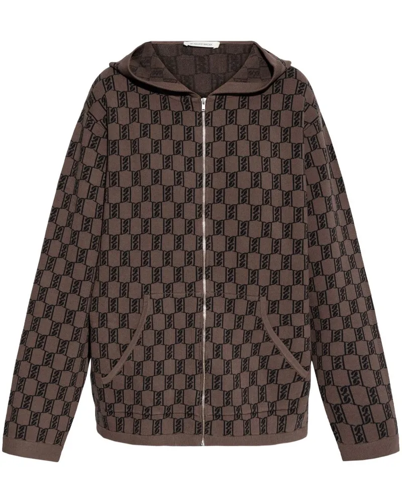 By Malene Birger Hoodie mit Monogrammmuster - Braun Braun