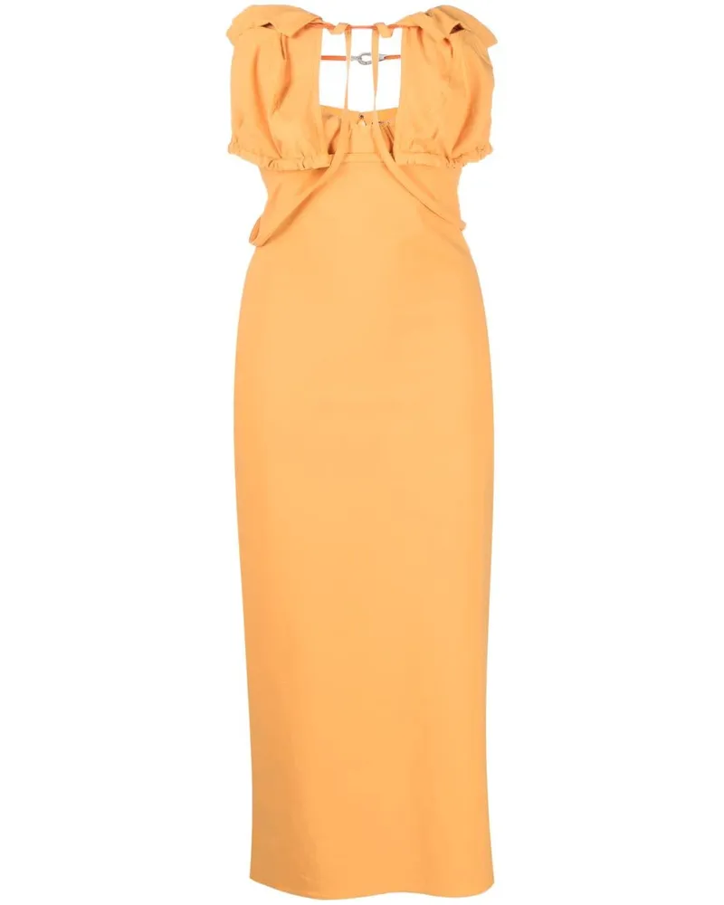 Jacquemus Ärmelloses Kleid - Orange Orange