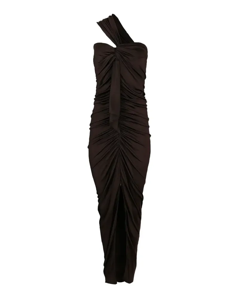 Balmain one-shoulder ruched maxi dress - Braun Braun