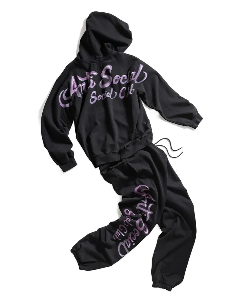 Anti Social Social Club drawstring-waist track pants - Schwarz Schwarz