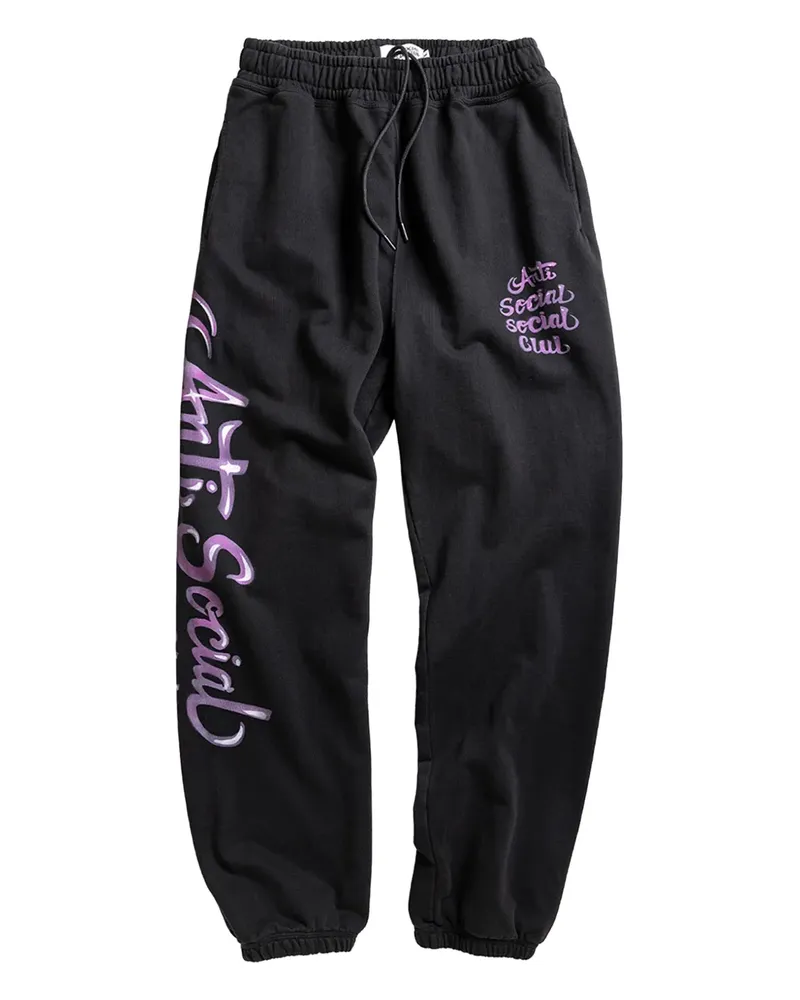 Anti Social Social Club Jogginghose mit Kordelzug - Schwarz Schwarz