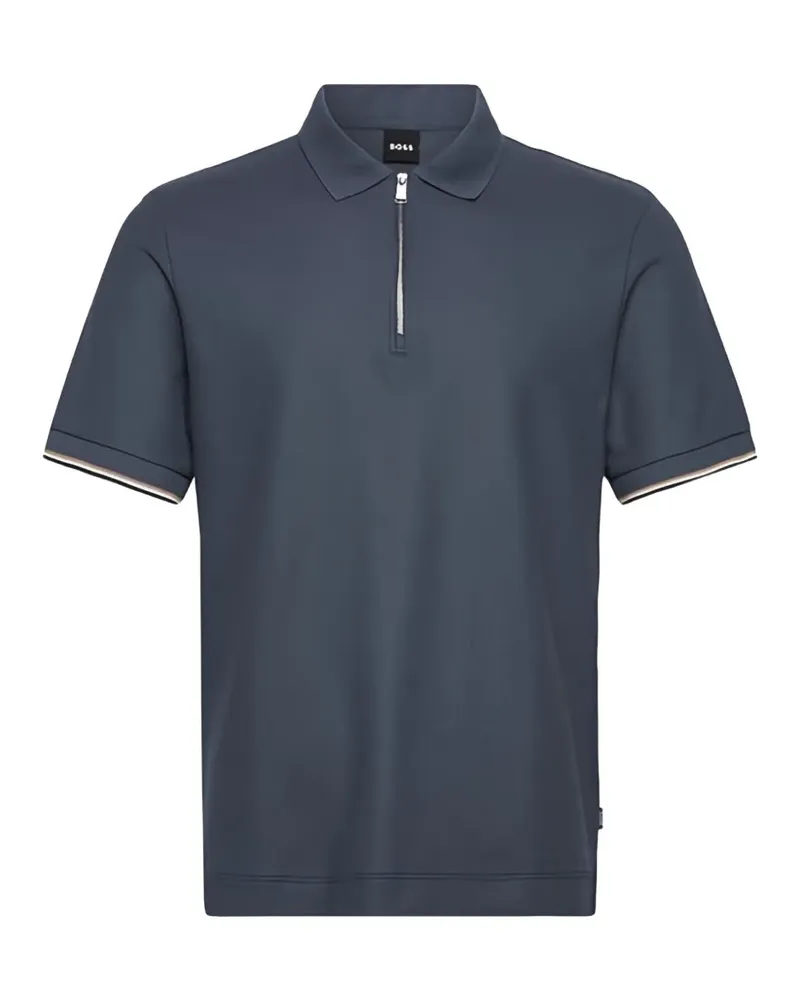 HUGO BOSS half-zip polo shirt - Blau Blau