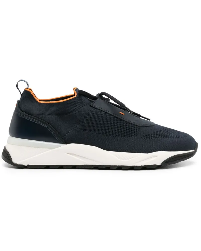 Santoni Sneakers mit gestricktem Obermaterial - Blau Blau