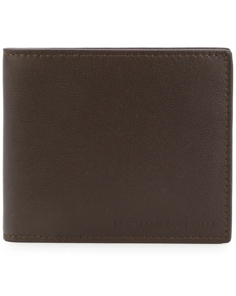 Brunello Cucinelli Portemonnaie zum Aufklappen - Braun Braun