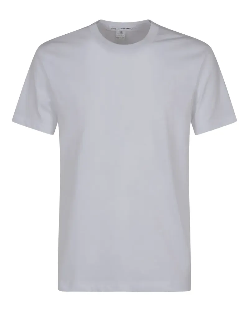 Comme des Garçons T-Shirt mit Patchwork-Applikation - Weiß Weiß