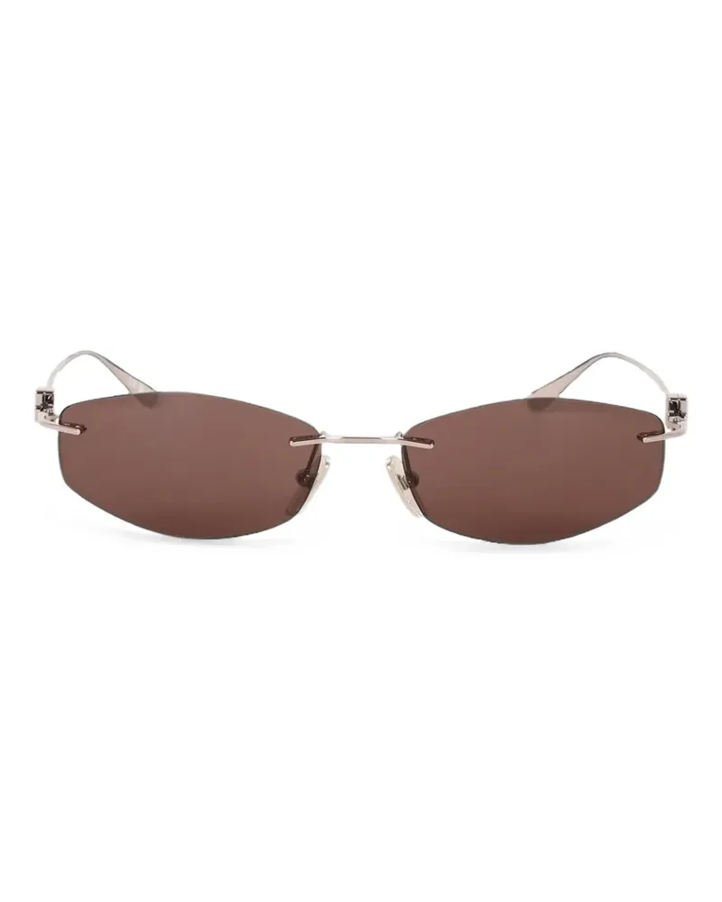 Balenciaga Sonnenbrille mit geometrischem Gestell - Silber Silber