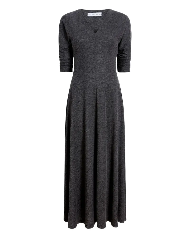 Proenza Schouler Ausgestelltes Livia Midikleid mit V-Ausschnitt - Grau Grau