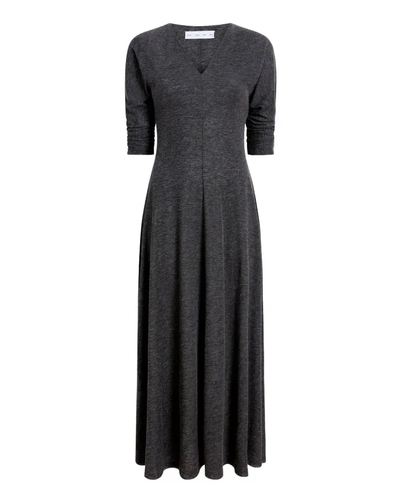 Proenza Schouler Ausgestelltes Livia Midikleid mit V-Ausschnitt - Grau Grau