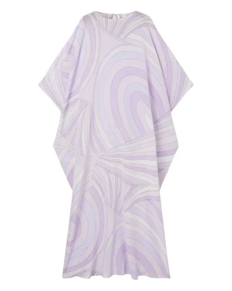 Emilio Pucci Kaftan mit Wellen-Print - Violett Violett
