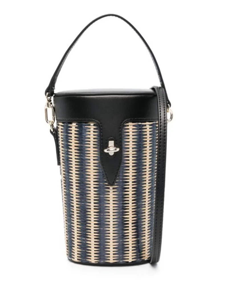 Furla Beuteltasche mit Logo-Prägung - Schwarz Schwarz