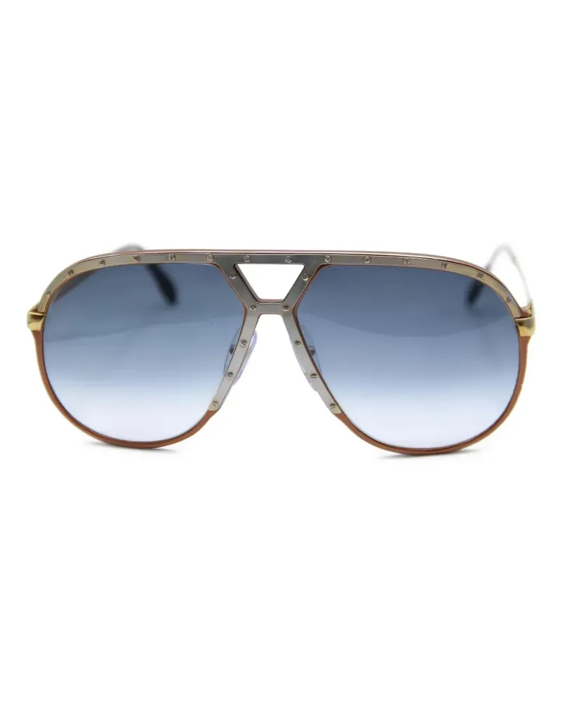 Alpina Watches M1 studded sunglasses - Gold Gold