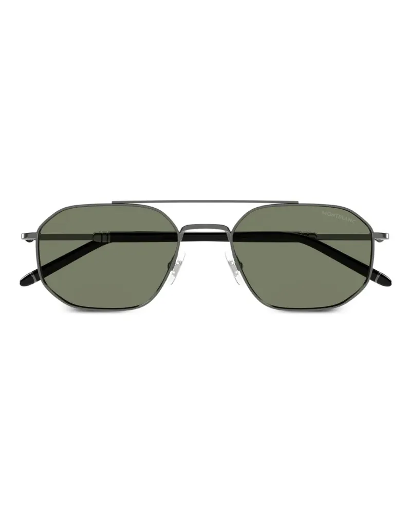 Montblanc geometric-frame sunglasses - Grau Grau