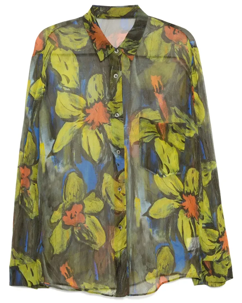 JNBY Hemd mit Blumen-Print - Grün Grün
