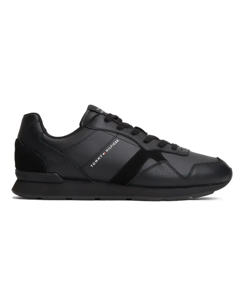 Tommy Hilfiger Sneakers mit Logo-Print - Schwarz Schwarz